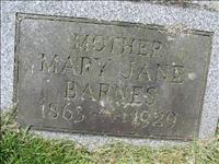 Barnes, Mary Jane